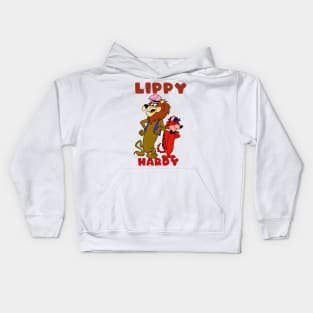 Lippy the lion and Hardy Har Har Kids Hoodie